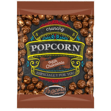 Crunchy Popcorn Milk Chocolate 125 g - feiner Schokogenuss mit Knusperkern (Kurzes MHD: 30.05.2024)