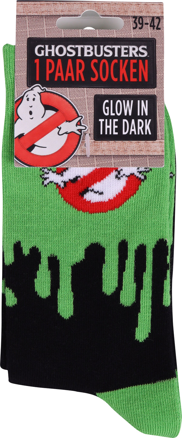 Socken Ghostbusters grün - who you gonna call?