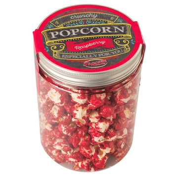 Crunchy Popcorn Raspberry 130g - Himbeer-Leckerei vom Feinsten (Kurzes MHD: 07.05.2024)