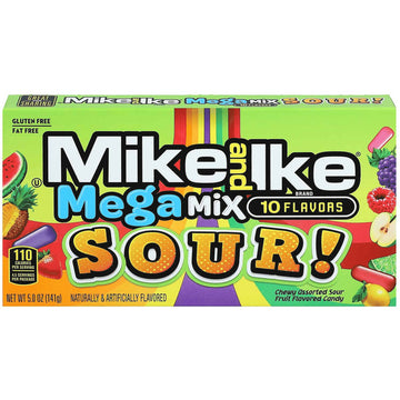 Mike&Ike Mega Mix Sour 141gr - Mega Sauer - Mega lecker