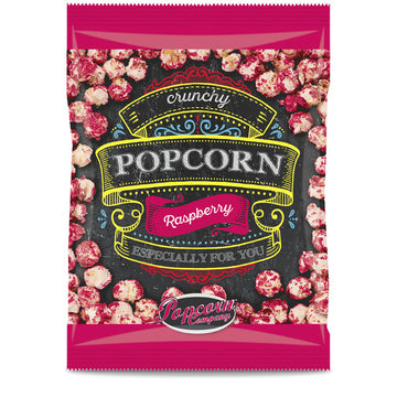 Crunchy Popcorn Raspberry 100g - Himmlisch Himbeerig