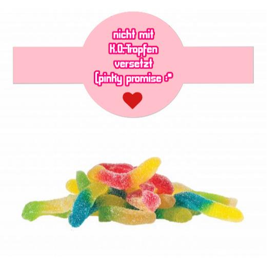 Saure Glühwürmchen im Tiegel (175g) mit Banderole