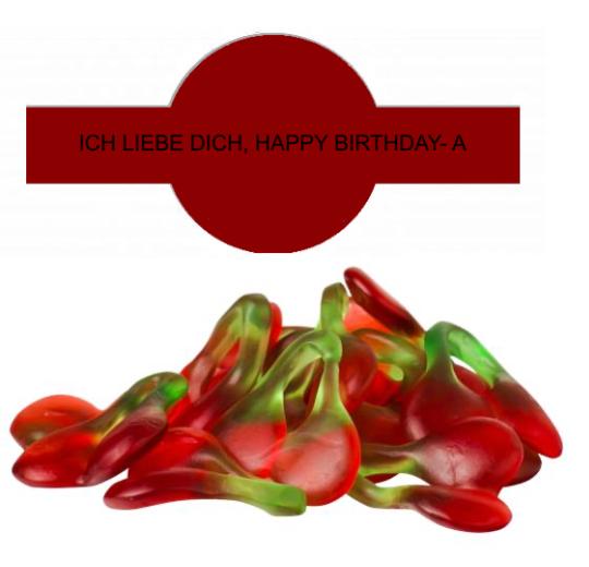 Pärchen-Kirschen im Tiegel (150 g) mit Banderole