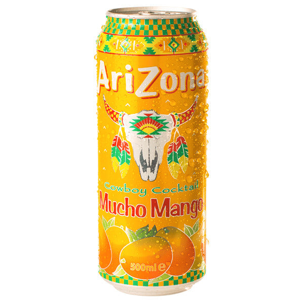 AriZona Cowboy C. Mucho Mango 500ml - mucho sabor! (Kurzes MHD: 31.03.2025)