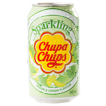 Chupa Chups Sparkling Melon 345 ml - Melone und Limonade - einfach Sommer! Kurzes MHD: 14.12.2025)