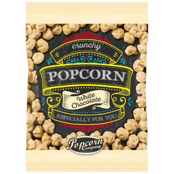 Crunchy Popcorn White Chocolate 125g - mit großem Suchtpotential (Kurzes MHD: 02.11.2023