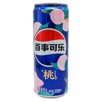 Pepsi White Peach Oolong 250 ml - Koffeinhaltiges Erfrischungsgetränk