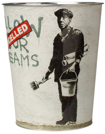 Metalleimer Banksy Follow your Dreams, 3,8L