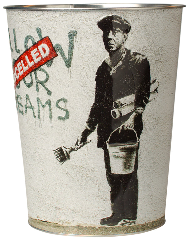Metalleimer Banksy Follow your Dreams, 3,8L