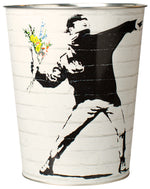 Metalleimer Banksy Flower Bomber, 3,8L