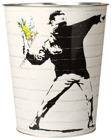 Metalleimer Banksy Flower Bomber, 3,8L