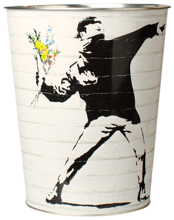 Metalleimer Banksy Flower Bomber, 3,8L