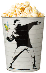 Metalleimer Banksy Flower Bomber, 3,8L