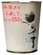Metalleimer Banksy Dream Big, 3,8L