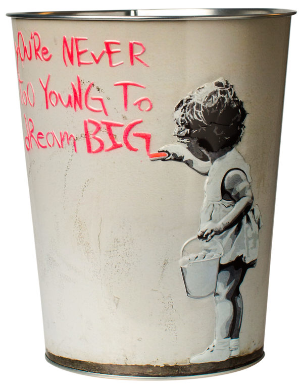 Metalleimer Banksy Dream Big, 3,8L