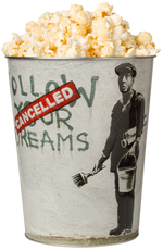 Metalleimer Banksy Follow your Dreams, 3,8L