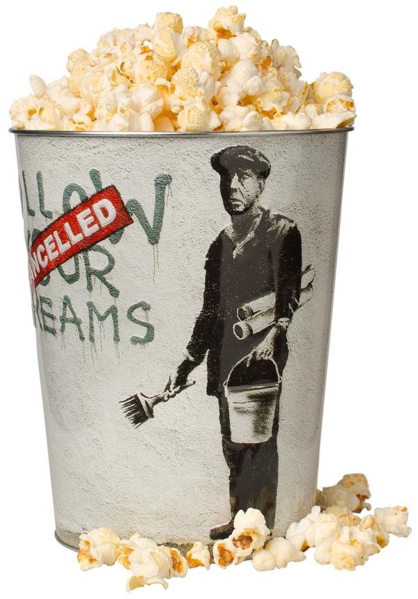 Metalleimer Banksy Follow your Dreams, 3,8L