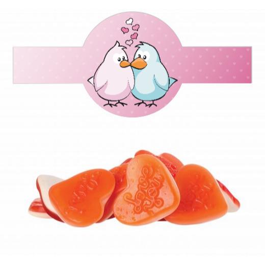 Liebesherzen im Tiegel (130 g) mit Banderole