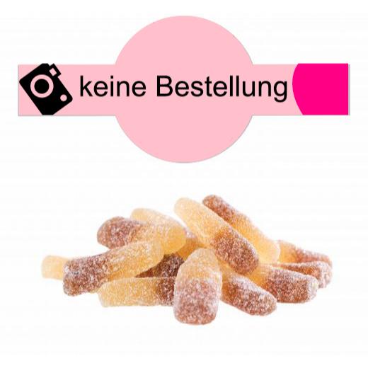 Saure Cola Flaschen im Tiegel (125 g) mit Banderole