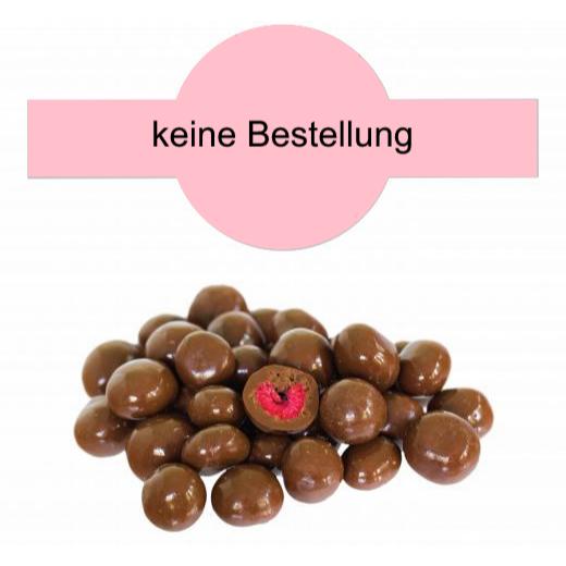 Schokolierte Himbeeren, gefriergetrocknet im Tiegel (150 g) mit Banderole
