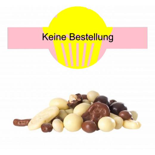 Schokolierter Nuss-Früchte-Mix im Tiegel (150 g) mit Banderole