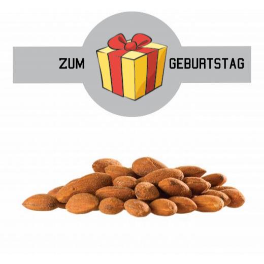 Mandeln geröstet und gesalzen im Tiegel (150g) mit Banderole
