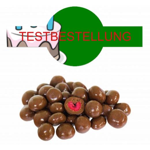 Schokolierte Himbeeren, gefriergetrocknet im Tiegel (150 g) mit Banderole