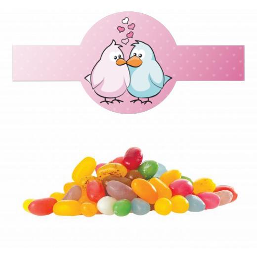 Jelly Beans süß Mix im Tiegel (200g) mit Banderole