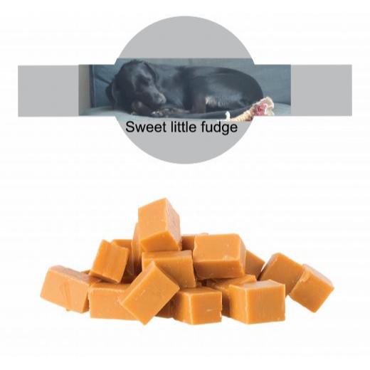 Karamellwürfel Toffee im Tiegel (150g) mit Banderole