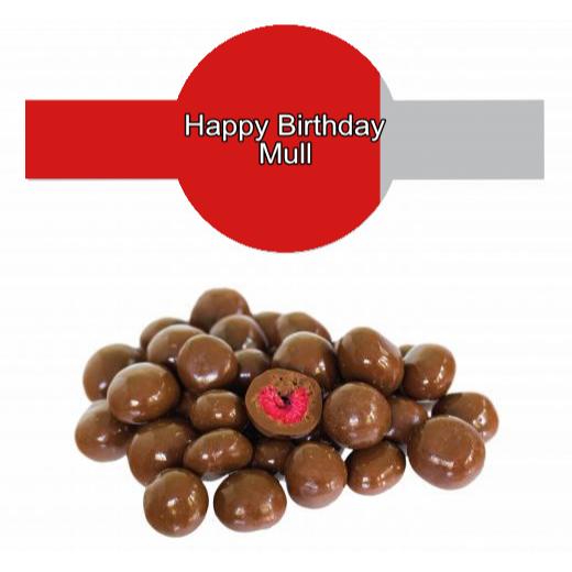 Schokolierte Himbeeren, gefriergetrocknet im Tiegel (150 g) mit Banderole
