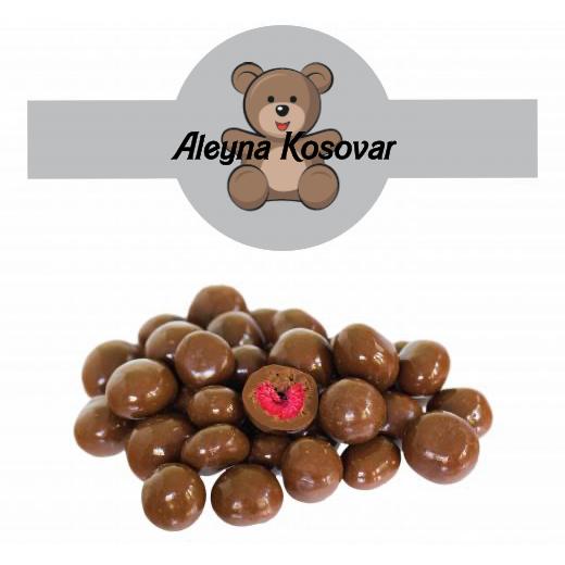 Schokolierte Himbeeren, gefriergetrocknet im Tiegel (150 g) mit Banderole