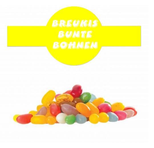 Jelly Beans süß Mix im Tiegel (200g) mit Banderole