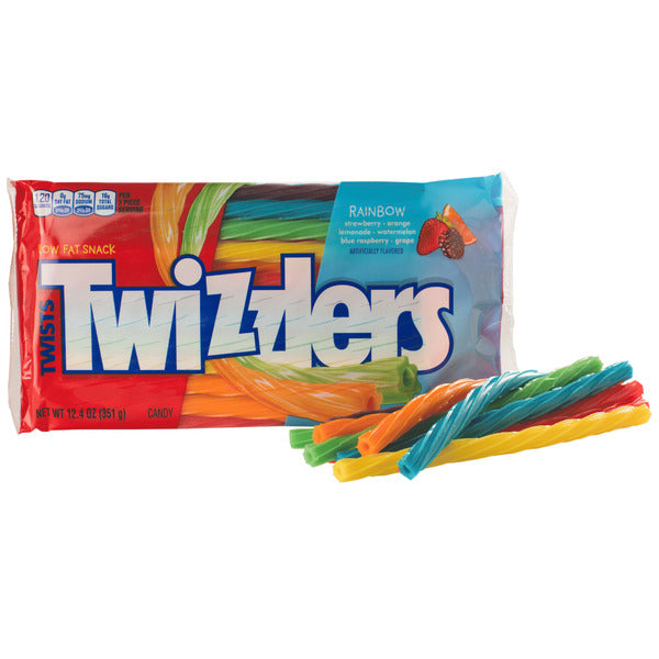 Twizzlers Rainbow Twist 351g - fruchtig-süßer Regenbogen