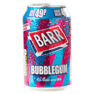Barr Bubblegum 330ml - der Kaugummi zum Trinken (Kurzes MHD: 30.06.2025)