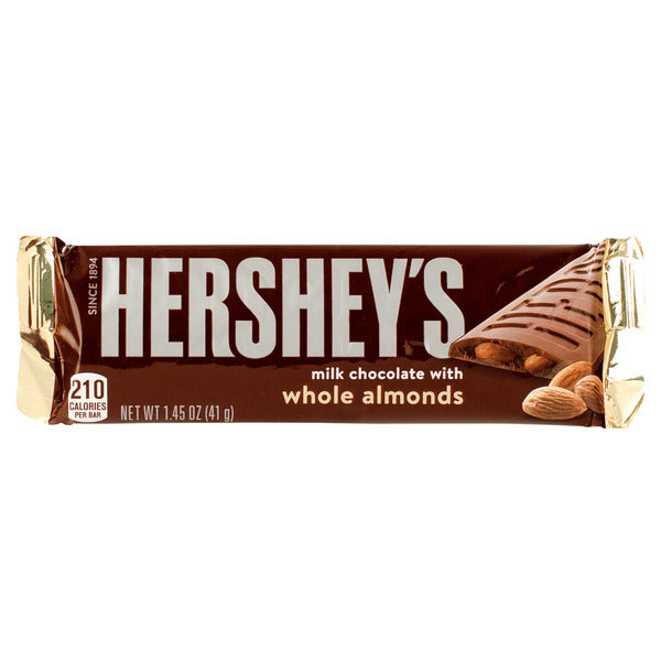Hershey's Milk Chocolate Bar with Almonds 41gr - eine Traumkombination