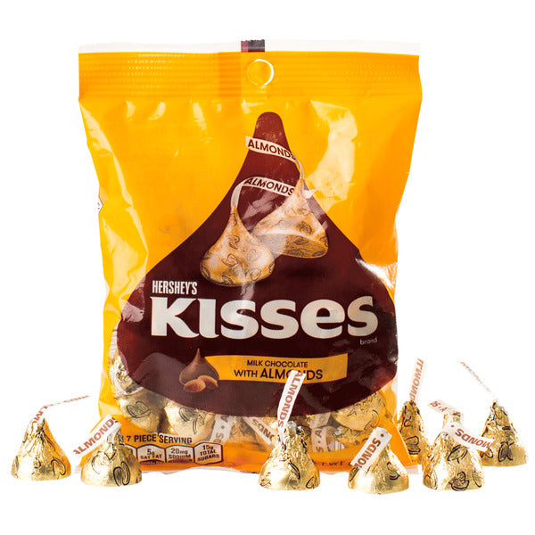 Hershey's Kisses with Almonds 150g - Mandel küsst Schokolade