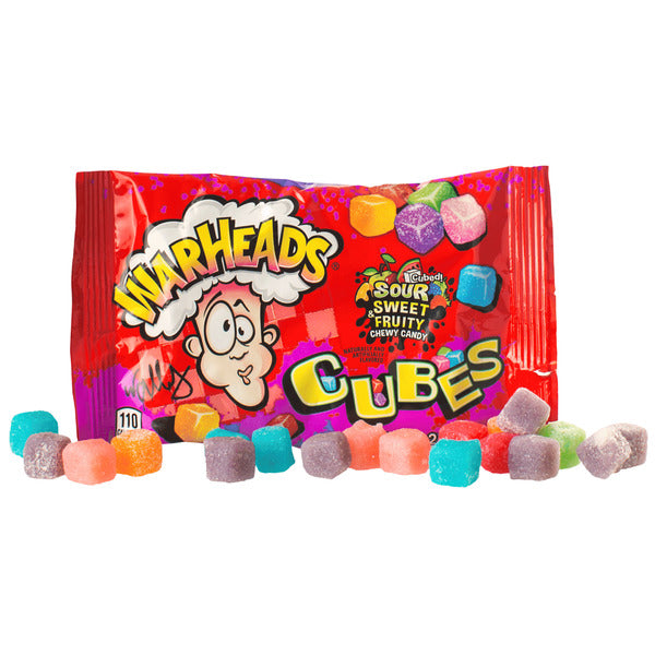 Warheads Sour Chewy Cubes Bag 56 g
