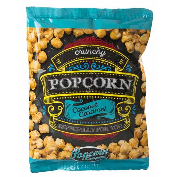 Crunchy Popcorn Coconut Caramel 100 g - karibischer Genuss zum Mitnehmen