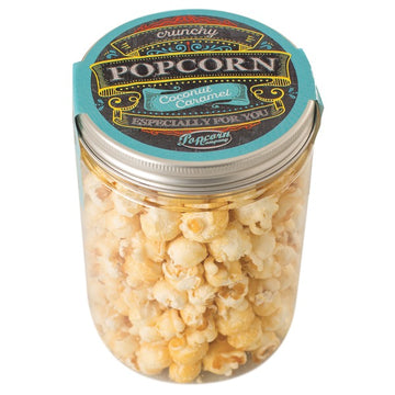 Crunchy Popcorn Coconut Caramel 130g - ideal für den Genuss am Strand