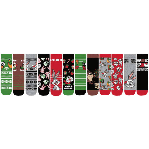 Socken-Adventskalender mit Loony Tunes Motiven (Herren 43 - 46)